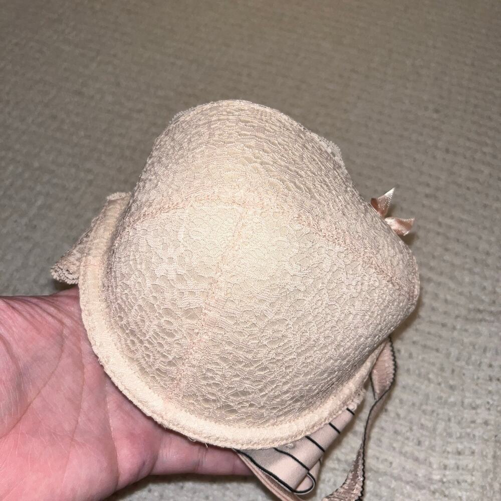 Stella McCartney Floral Lace Underwire Lightly Padded Bra In Pink Size 36C (F) - Picture 7 of 9